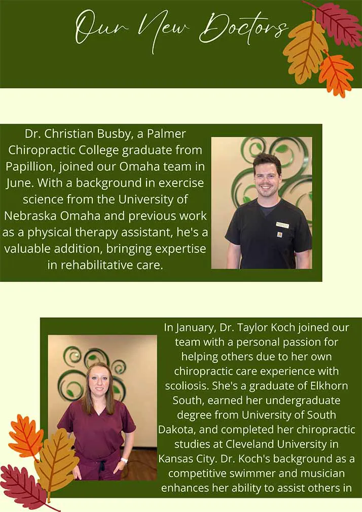 Chiropractic Omaha NE Fall Newsletter Page 3